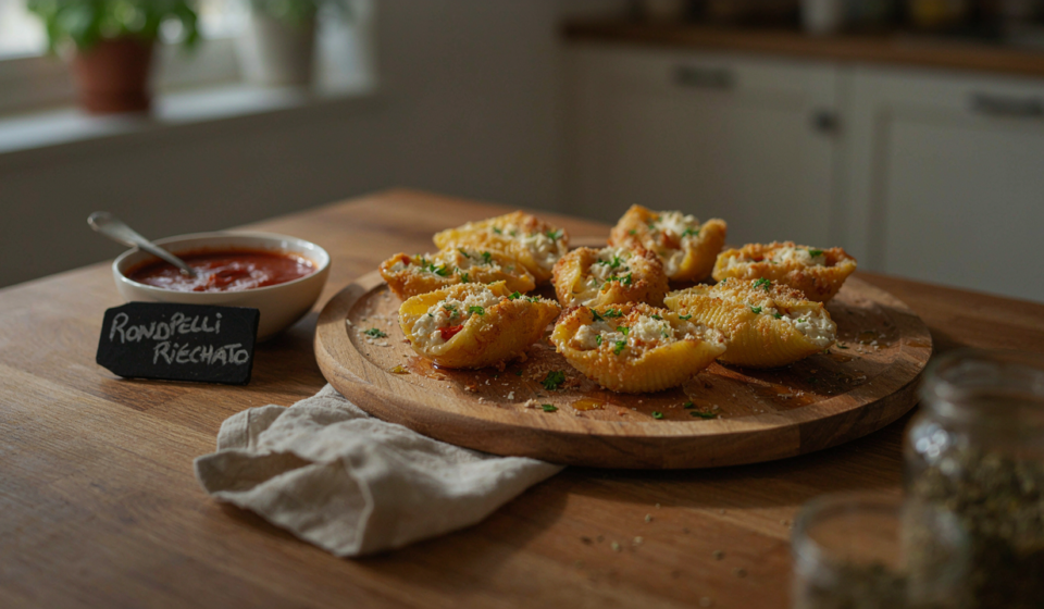 rondelli recheado na airfryer